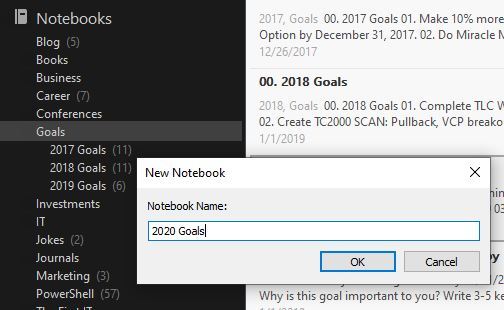 如何使用Evernote規劃新年度目標